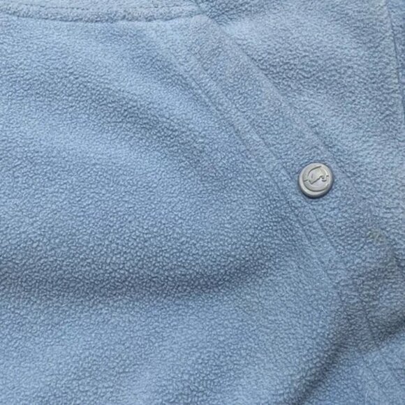 Ecko UNLTD Men's Full Zip X-Large Baby Blue Navy Rhino Logo Mock Neck Fleece GUC - Picture 11 of 15